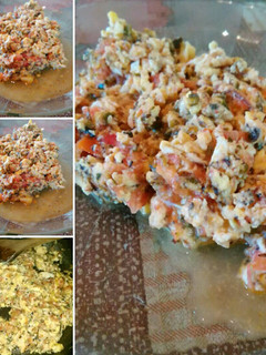 Una foto de Huevo con tomate