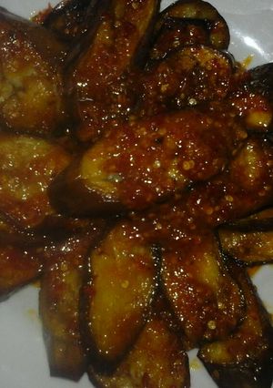 Foto resep Sambal terong pedas manis