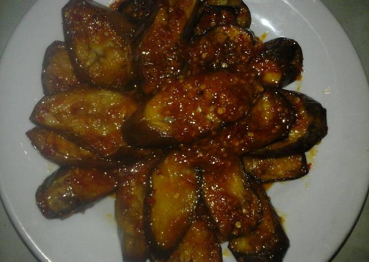 Sambal terong pedas manis