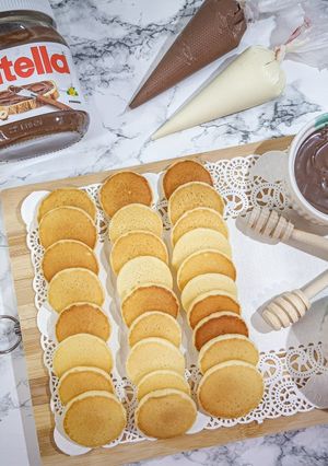 صورة لوصفة ميني بان كيك متل القطنة 🥞🍯