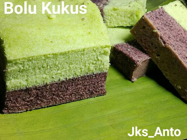 Ini dia! Bagaimana cara memasak Bolu kukus Ketan hitam lapis pandan  gurih