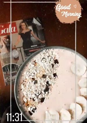 Φωτογραφία της συνταγής Smoothie bowl banana-strawberry 🍌🍓