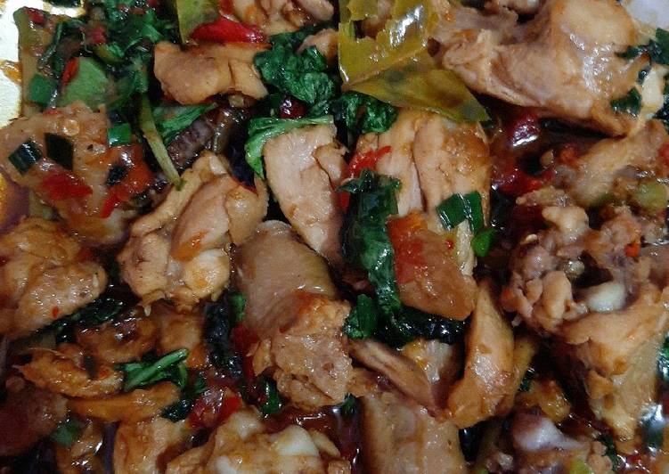 Resep Rica ayam pedas sayur sawi yang Bikin Ngiler