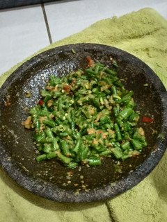 Foto resep Sambal kencur kacang panjang ala rumahan