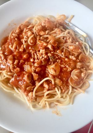 รูปของ สปาเก็ตตี้ไก่สับRed Sauce