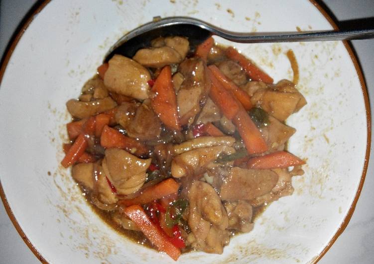 Proses Menyiapkan Paha ayam tanpa tulang teriyaki simple yang Lezat Sekali