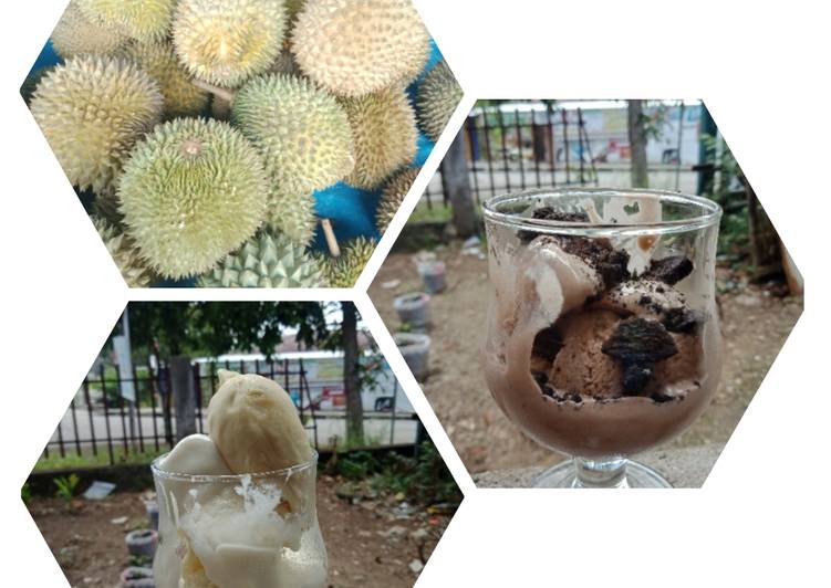 Es krim durian #es krim rumahan
