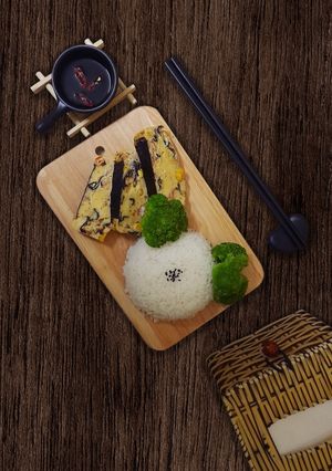 Hình của món Trứng hấp hải sản.
