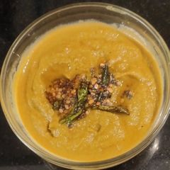 A picture of Ridge gourd chutney.