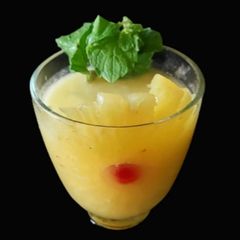 A picture of FRESH PINEAPPLE JUICE for Navratri Fasting.