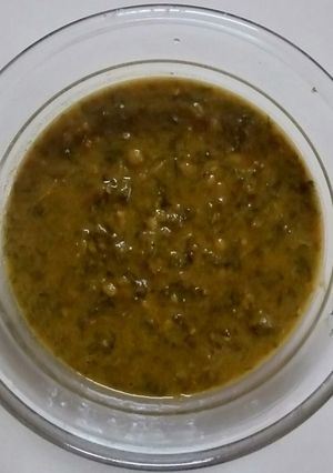 A picture of Palak chana sabzi.