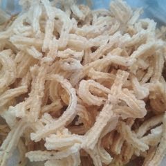 A picture of Accompaniment snack Sandige Vadam Vadiyalu Rice fritters.