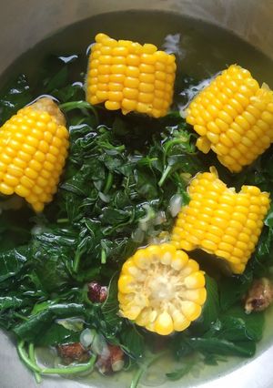 Foto resep Sayur Bening Bayam Jagung