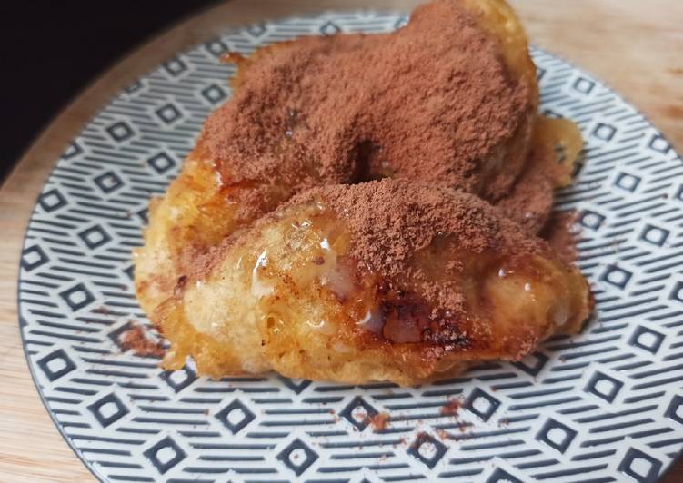 Pisang goreng milo