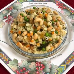 A picture of South Indian Rava Upma.