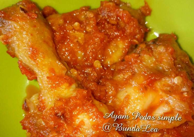 Ayam bumbu pedas Simple