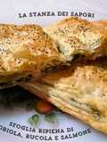 Sfoglia ripiena di robiola, rucola e salmone affumicato