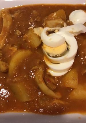 Una foto de Guiso de sepia con patatas Thermomix