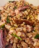 Cebada perlada con calamarcitos y shiitake