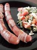 Salchichas alemanas envueltas en panceta 🥓