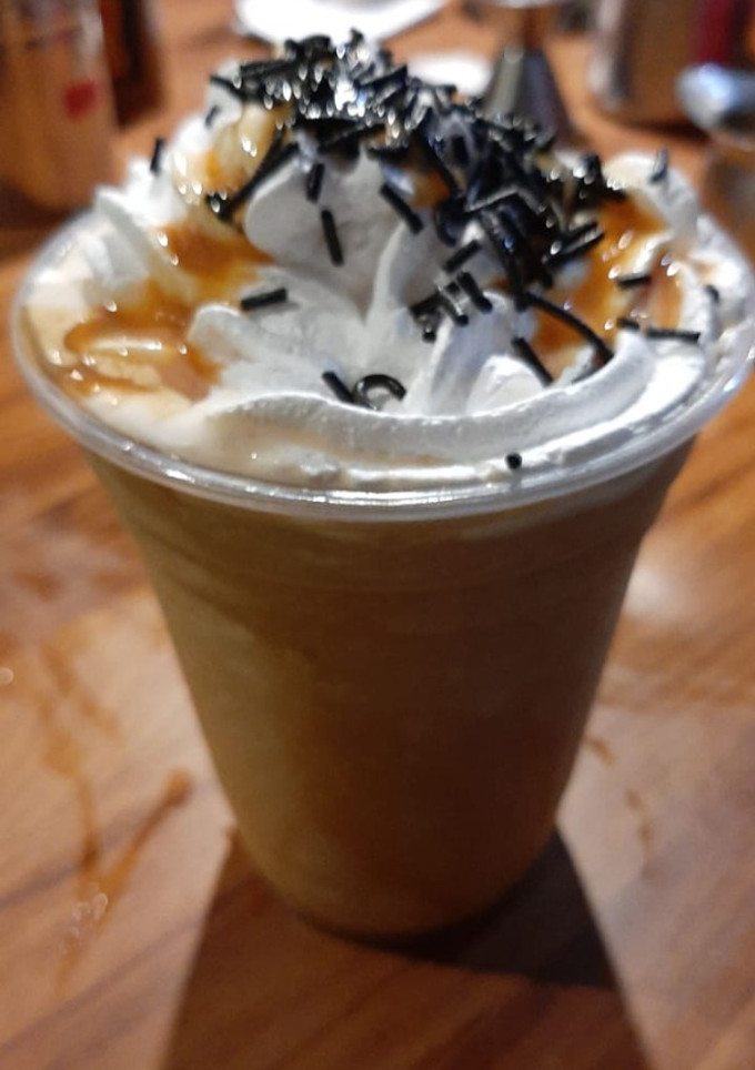 Una foto de Frappé caramelo