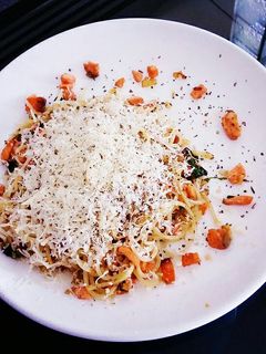 Foto resep Spaghetti Aglio E Olio with Salmon