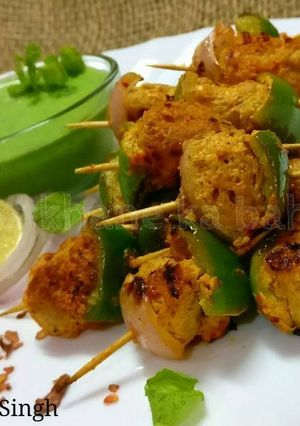A picture of Ajwaini Soya Tikka.