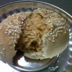 A picture of Maggi Bun - Maggie Stuffed bun.
