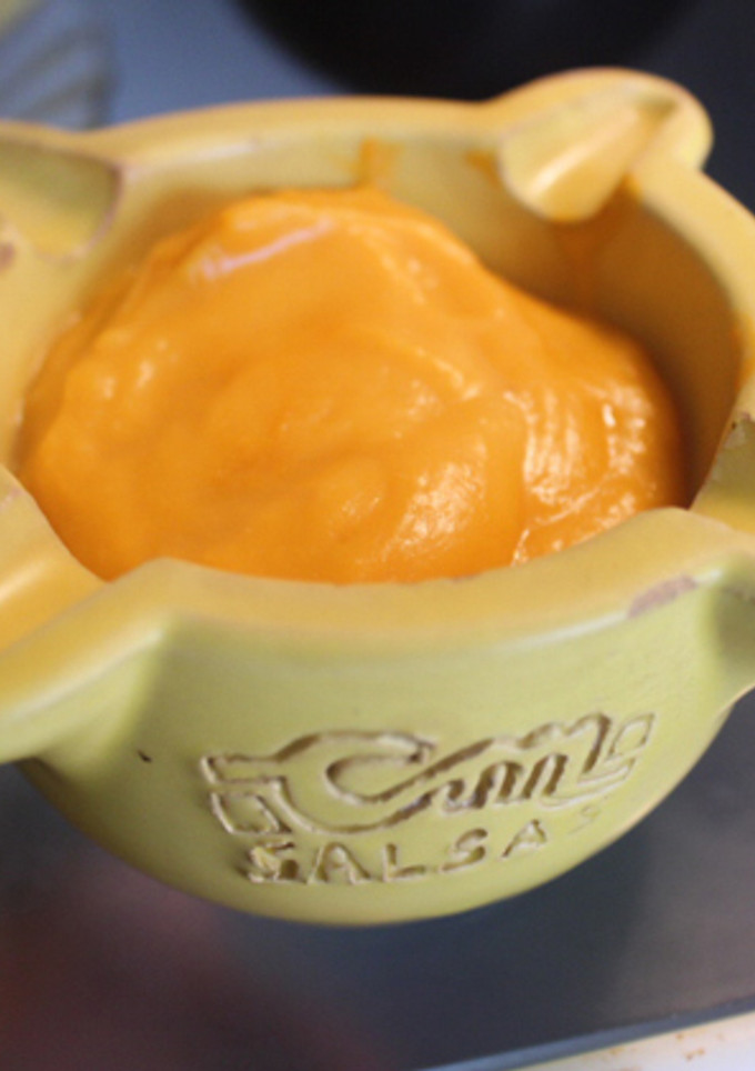 Una foto de Mayonesa de calabaza con ajo y limón