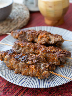 A picture of African Suya Meat Skewers 🐘.