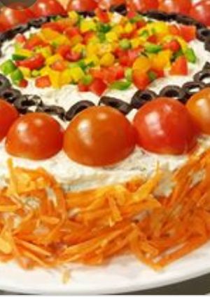 صورة لوصفة الكيكة المالحة بالتونة