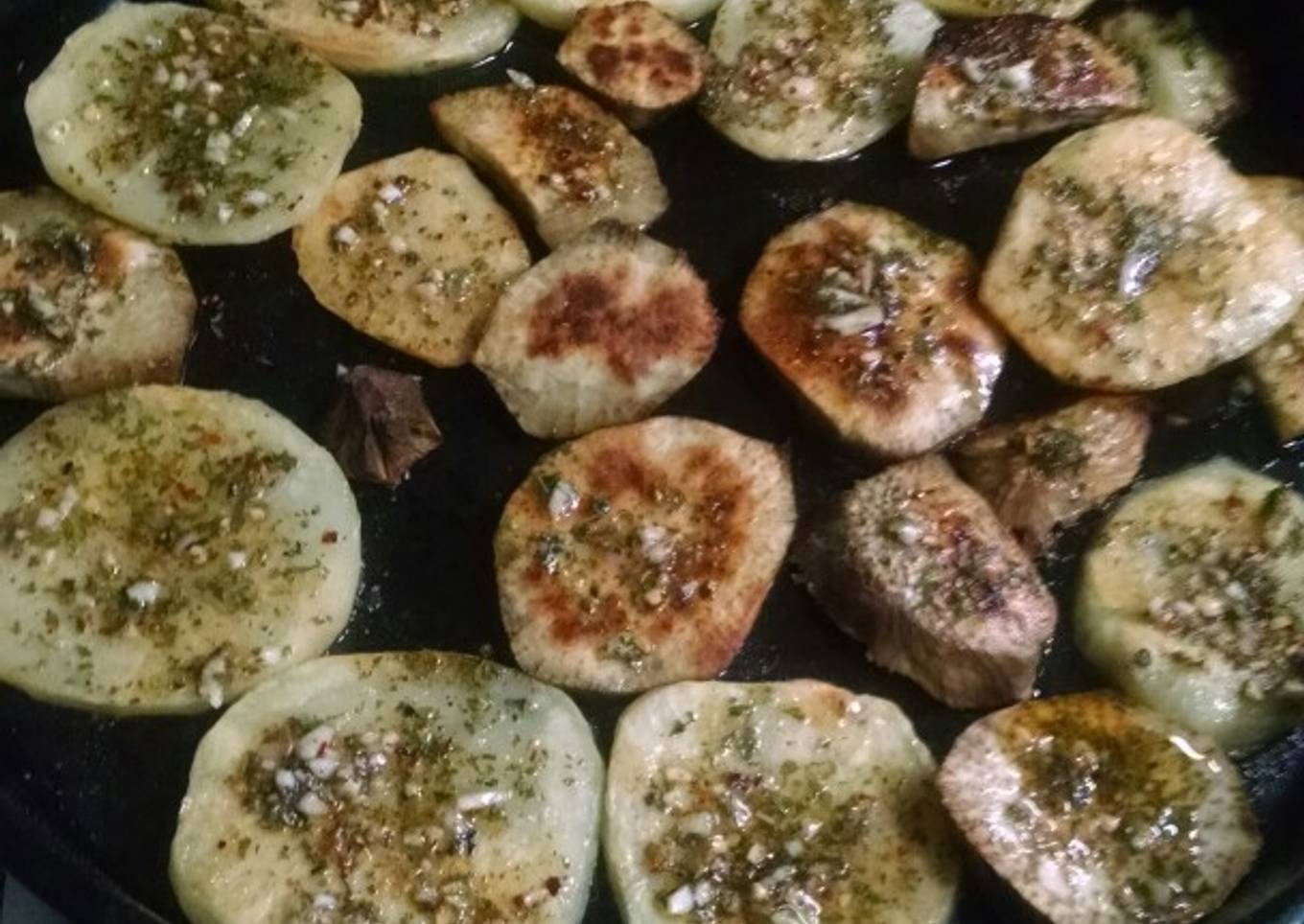 Papas y batatas al horno con otro estilo muy bakan ;)