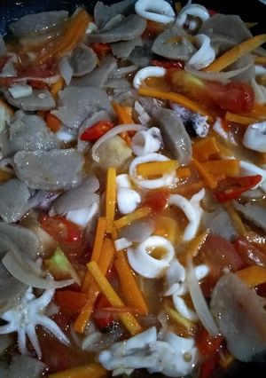 Foto resep Cumi Pentol Asam Manis