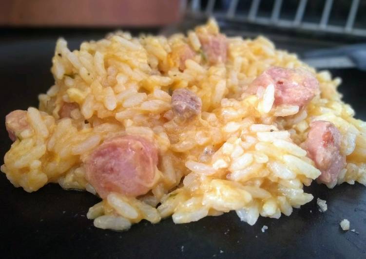 Risoto de carne e linguiça São Pedro apimentada