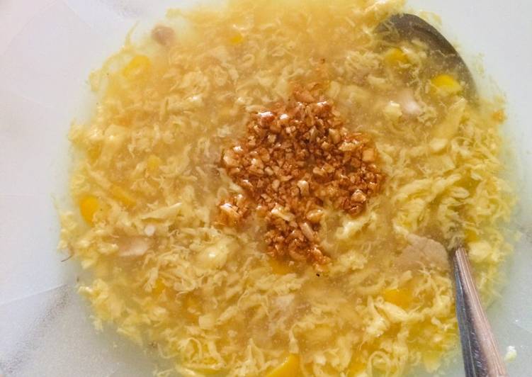 How to Prepare Perfect Sup Telur,Ayam,Jagung