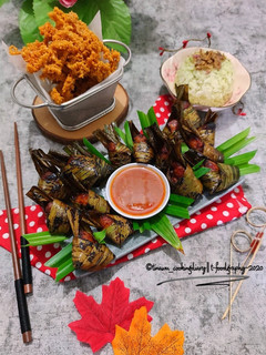 Foto resep Ayam goreng pandan ala Thailand / Thai Pandan Wrapped Chicken