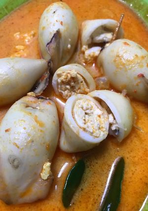 Foto resep Gulai cumi isi tahu telor