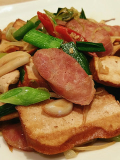 蒜苗炒豆乾香腸 的食譜成品照片