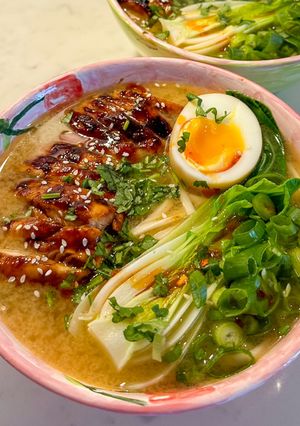 A picture of Teriyaki Chicken Ramen Noodle Soup.