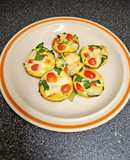 Egg Cups With Tomato, Swiss, and Spinach