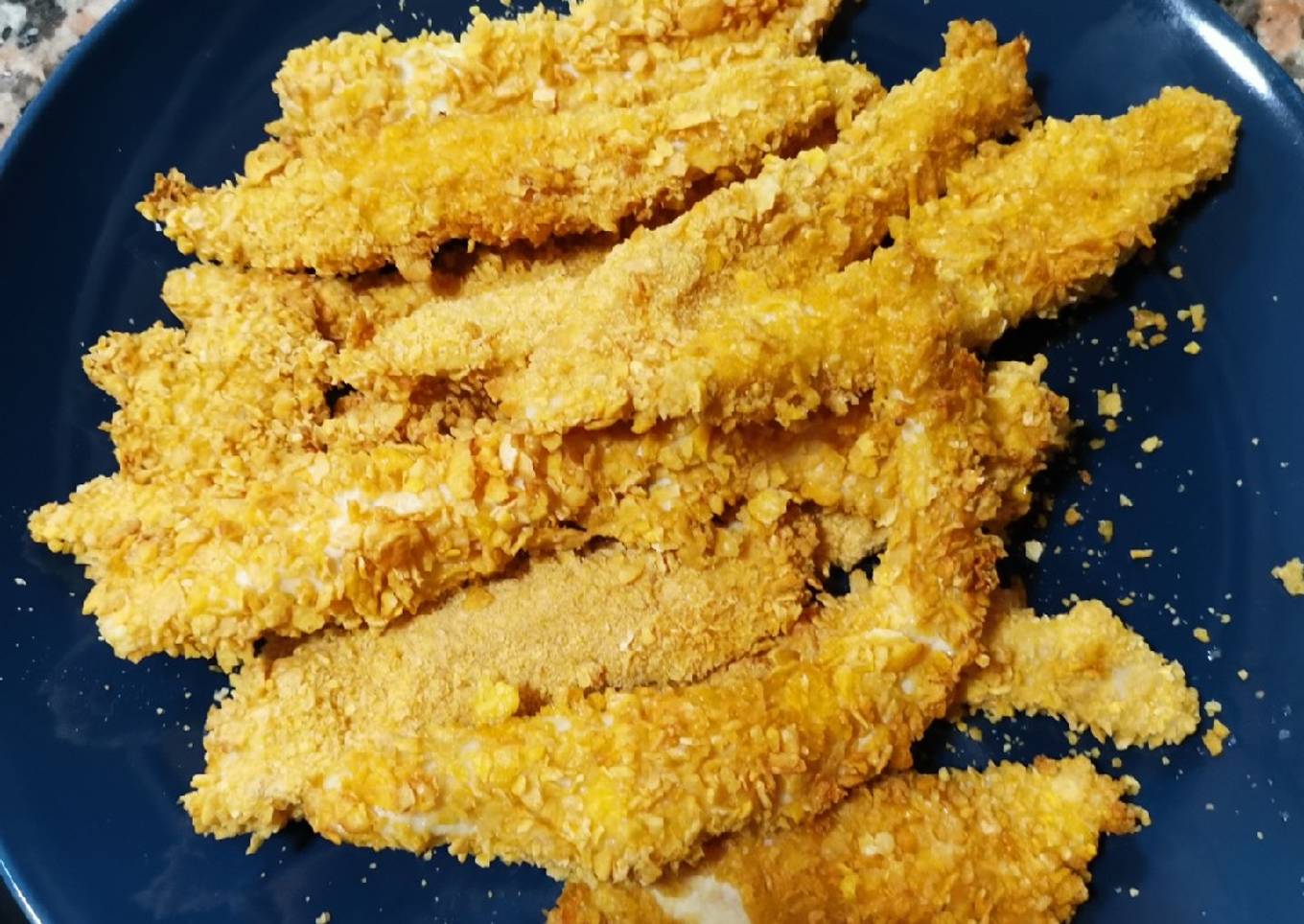 Rabas de pollo crujiente