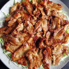 A picture of Pork Shogayaki (Ginger Pork).
