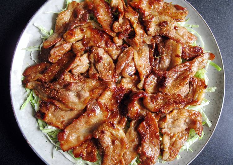 Recipe of Favorite Pork Shogayaki (Ginger Pork)