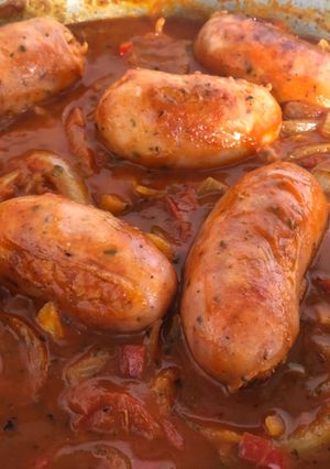 Una foto de Chorizo a la pomarola