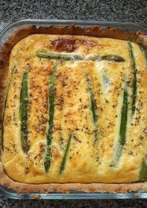 Una foto de Quiche de espárragos
