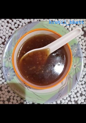 A picture of Manchow Soup.