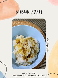 Foto resep Mpasi 9 bulan: bubur ayam