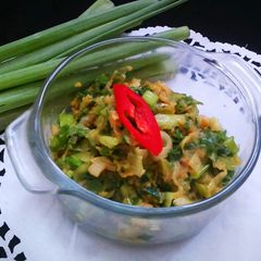 A picture of Spring onion fry.