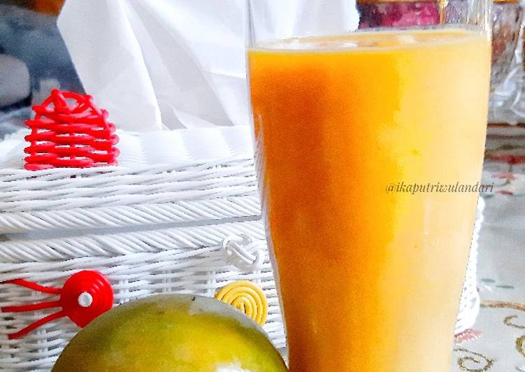 Cara menyajikan Mangga Smoothies  Anti Gagal