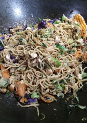 A picture of Chicken Teriyaki Noodle Stir-Fry.